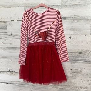 Cute girls  long sleeve tutu dress